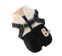 Misaakoeq Vêtements pour Chien | Vêtements Pour Animaux Doublés En Avec Harnais | Manteau D'hiver Pour Chien Avec Ouverture Au Dos,Pour Petits Et Moyens Animaux Sports D'automne En Plein Air Randonnée