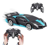 Misaakoeq Voiture Télécommandée Transformable - Voiture Télécommandée Électrique Transformable Jouet Enfant - Jouet 2 en 1 à Rotation à 360 Degrés pour Intérieur Extérieur Noël