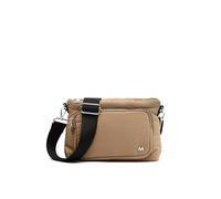 MISAKO Meli Petit sac à bandoulière rembourré en nylon - Sac décontracté de mode pour femme - Confortable et résistant Meli Beige 16 X 22 X 7 cm
