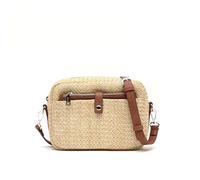 MISAKO Xistu petit sac à bandoulière effet raphia avec petit vanity case female - Xistu Naturel 16x22x7 cm