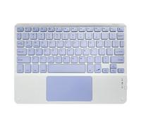 Misamo Clavier Bluetooth Touchpad 10 Pouces Compatible avec, IPadOS, Android et iOS Anglais Violet