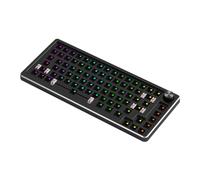 Misamo Clavier Mécanique en Aluminium 83 Touches avec Câble, RGB, Remplacement à Chaud, Ensemble de Clavier de Multifonction en Métal Personnalisé, Kit Noir