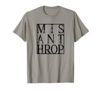 Misanthrop | Menschenfeind Typo Déclaration Introvertiert T-Shirt