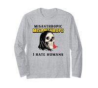 Misanthrope Misanthrope Je déteste Les Humains (Déclaration de Fun Loner) Manche Longue