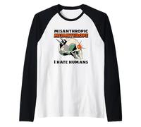 Misanthrope Misanthrope Je déteste Les Humains (Déclaration de Fun Loner) Manche Raglan