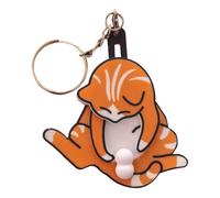 Mischief Cat Interactive Keychain, Mix Funny Wiggling Cat Keychain With Rotating Cats Eggs, Funny Pull-Out Cats Play Pendant Bag Charm, Gift for Favorite People Women Men Children Birthday Keyring