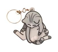 Mischief Cat Interactive Keychain, Mix Funny Wiggling Cat Keychain With Rotating Cats Eggs, Funny Pull-Out Cats Play Pendant Bag Charm, Gift for Favorite People Women Men Children Birthday Keyring