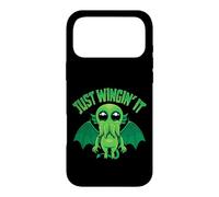 Mischief Sea Monster Just Wingin' It with Cosmic Chaos Coque pour iPhone 17 Pro Max