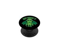 Mischief Sea Monster Just Wingin' It with Cosmic Chaos PopSockets PopGrip Adhésif