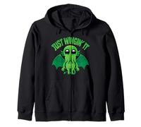 Mischief Sea Monster Just Wingin' It with Cosmic Chaos Sweat à Capuche