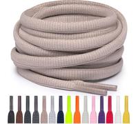 Miscly Lacets Ovales pour Sport - Disponibles en Plusieurs Longueurs et Couleurs (Kaki, 160 cm)