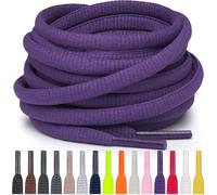 Miscly Lacets Ovales pour Sport - Disponibles en Plusieurs Longueurs et Couleurs (Violet, 160 cm)