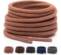 Miscly Lacets pour Chaussures de Ville - Disponibles en Plusieurs Longueurs et Couleurs (102 cm, Marron)