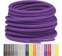 Miscly Lacets Ronds pour Chaussures, Baskets et Bottes - Disponibles en Plusieurs Longueurs et Couleurs (Violet, 114 cm)