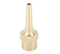 MISDBOUBM Buse de Fontaine en Laiton, buse à Jet d’Eau Droit réglable avec Joint sphérique, buse en Laiton à pulvérisation complète pour étang, Jardin et aménagement paysager, avec raccord (g1in)