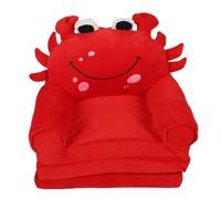MISDBOUBM Canapé Convertible pour Enfants, canapé Pliant pour Enfants avec Un Design de poupée de Dessin animé Mignon, Assise en Peluche à Ouverture par basculement pour garçons et Filles, c (Rouge)