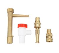 MISDBOUBM e vanne d’Alimentation en Eau Rapide en Laiton G3/4 e raccord Rapide pour arrosage par Aspersion Souterrain, Outil de vanne de Tuyau en Laiton étanche aux fuites avec