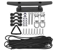 MISDBOUBM Kit d’Accessoires d’Ancre Marine pour Bateau de pêche, canot pneumatique, Kayak et canoë, en Nylon et Acier Inoxydable 304, avec Corde élastique de 10 m, système d’amarrage léger