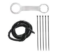 MISDBOUBM Kit de clé de vélo électrique universel bricolage BBS01/BBS02/, outil d'installation de moteur central, clé en acier inoxydable avec film d'enroulement et rubans, outil robuste