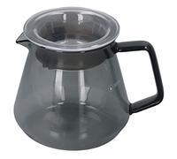 MISDBOUBM Pot à café gris électroplaqué, cafetière manuelle en verre borosilicaté haute résistance avec conception résistante à la chaleur, service à café pour la cuisine domestique et la dé (300 ml)