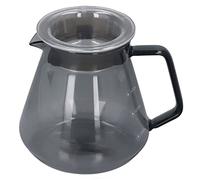 MISDBOUBM Pot à café gris électroplaqué, cafetière manuelle en verre borosilicaté haute résistance avec conception résistante à la chaleur, service à café pour la cuisine domestique et la dé (500 ml)
