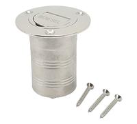 MISDBOUBM Remplisseur de Bateau à clapet à Angle Droit, matériel en Acier Inoxydable 316, Remplissage de Pont sans clé avec Polissage Miroir, raccord de réservoir de cloison de 50 mm 2 (Diesel)