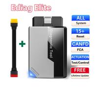 Nouvel outil de diagnostic automobile KINGBOLEN Ediag Elite 2026, gratuit à vie, tous les systèmes, 15 réinitialisations, codage bidirectionnel de l'ECU, scanner OBD2 automatique With OBD2 Cable