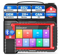 Mise à jour gratuite à vie KINGBOLEN K7 TOUS les outils de diagnostic de voiture français du système ECU Codage Test actif 28 réinitialisations Scanner OBD PK LAUNCH X431 CRP919E BT Global Version K7