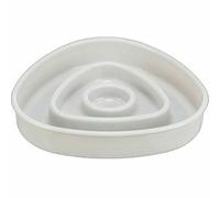 Mise À Manger Lente, Design Triangle, 0,35l/15 × 15 Cm, Plastique/Tpr, Gris