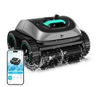 (Mise à niveau 2025) WYBOT C1 Robot aspirateur de piscine pour piscines creusées, robot nettoyeur de piscine sans fil 4 en 1 dure 150 min, triple moteur jusqu'à 1 614 m², prise en charge de