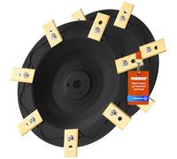 [Mise À Niveau] 2Pcs Plateau de Lame + 14 pièces Lames Compatibles avec Mammotion LUBA 1 AWD et LUBA 2 AWD (jusqu'à l'année 2024), Disque de Coupe Robot Tondeuse, Disque Rotatif pour Robot Tondeuse