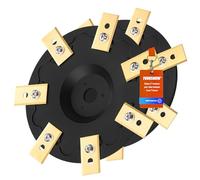 [MISE À NIVEAU] 2Pcs Plateau de lame + 14 pièces lames Compatibles avec Mammotion YUKA 1500 2000 3000(jusqu'à l'année 2024), disque de coupe robot tondeuse, disque rotatif pour robot tondeuse