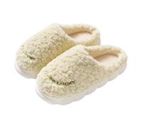 [Mise à niveau chaude] Chaussons chauds pour femmes, doux et confortables, réchauffent vos pieds en hiver. Doux et chaud, vert, 40 EU