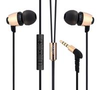 Mise à niveau des écouteurs de basse écouteurs dynamiques intra-auriculaires HIFI DJ bouchon d'oreille avec connecteur 2 broches 0,78 mm cable détachable, or