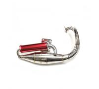 Mise à niveau des performances d'échappement Pour Honda DIO 50 DIO50 AF18 AF24 AF27 AF28 AF30 système d'échappement de pour moto silencieux pour tuyau(GDW219SS-304red)