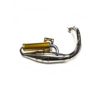 Mise à niveau des performances d'échappement Pour Honda DIO 50 DIO50 AF18 AF24 AF27 AF28 AF30 système d'échappement de pour moto silencieux pour tuyau(GDW219SS-304gold)