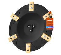 [Mise À Niveau] Disques de Lames + 6 Lames de Rechange compatibles avec Eufy E15 E18, TerraMow V600, V1000, S800 S1200, Disque Rotatif pour Tondeuse à Gazon robotisée