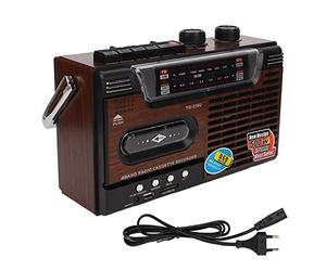 Mise à Niveau du Lecteur CD et Cassette TR621 avec Télécommande, Radio Portable Boombox AM FM, Lecteur MP3, Son Stéréo, USB, Port TF, pour la Famille (Prise UE)