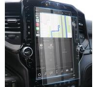 [Mise à niveau] Lot de 2 protections d'écran en verre trempé pour Dodge Ram 1500 2500 3500 2019-2025 30,5 cm [sans reflet ni empreintes digitales] pour modèles TRX Rebel Laramie Limited Uconnect