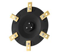 [MISE À NIVEAU] Plaque à couteaux+ 6 lames compatibles avec Einhell Freelexo Cam 350,500,600 Plus, disque de lame de tondeuse à gazon robotisée