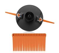 [Mise à niveau] Plaque de couteau double lame compatible avec les articles Gardena 9823, 9825, accessoires de remplacement de plaque de couteau pour coupe-bordures, 20 lames