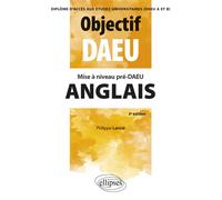 Mise à niveau Pré-DAEU Anglais (DAEU A et B) - Philippe Lanoe - Ellipses - broché - Méthode de langue