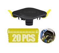 【Mise à niveau rapide】RAC155 + RAC158 Double tête de lame dentelée, compatible avec les Ryobi Coupe Bordure sans Fil, 20 Pcs lames