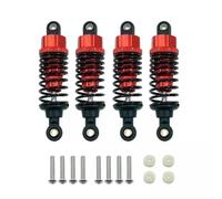 mise à niveau RC Shock Compatible Avec Tamiya Pour TT-02 TT-02d M-05 M-06 1/10 RC Pièces De Mise À Niveau De Voiture 4 Pièces En Alliage D'aluminium Amortisseurs Ensemble D'amortisseurs 60mm(Red)