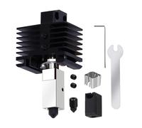 Mise à niveau TZ2.0 Hotend pour Bambu Lab P1P/P1S/X1/X1C/X1E Hotend avec buses en acier trempé de 0,4 mm, bloc chauffant en cuivre plaqué nickel amélioré et tube de gorge