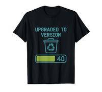 Mise à Niveau vers la Version [âge] Design rétro d'anniversaire d'ordinateur T-Shirt