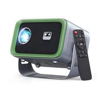 【Mise au point automatique】Projecteur 4K avec WiFi et Bluetooth, projecteur de film rotatif à 360 ° avec Keystone et zoom automatiques, projecteur d'extérieur pour téléphone/PC/TV Stick/DVD/HDMI/USB