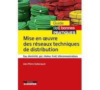 Mise en oeuvre des réseaux techniques de distribution: Eau, électricité, gaz, chaleur, froid, télécommunications