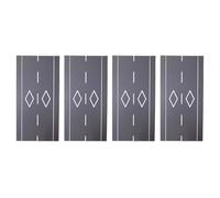 Mise en page miniature de route pour jeu créatif Modèle de construction Tapis de fond Disposition Modulaire Route Playset Reconfigurable Paysage Set