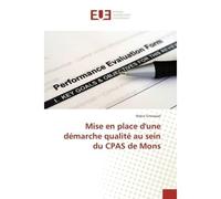 Mise en place d'une démarche qualité au sein du CPAS de Mons - Robin Sinnesael - Universitaires Europeennes - broché - Etude